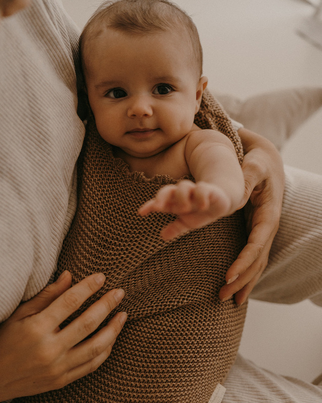 Swaddling cocoon Hazelnut colour  Ilado