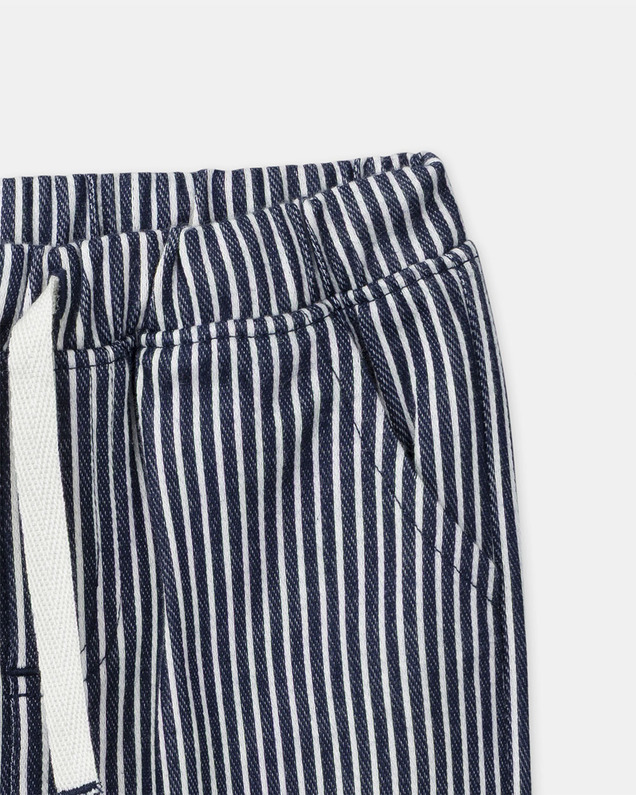 Striped trousers with drawstring Navy blue colour  Sergent Major