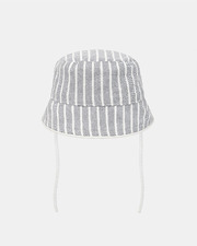 Striped hat with zebra patch Grey colour  Sergent Major