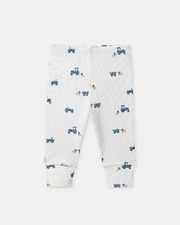 Grow-with-me tractor print pajamas Ecru colour  Sergent Major
