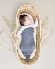 Swaddling cocoon Blue-grey colour  Ilado