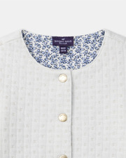 Ecru cardigan with &lsquo;little flower&rsquo; detail Ecru colour  Sergent Major