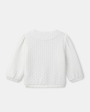Ecru cardigan with &lsquo;little flower&rsquo; detail Ecru colour  Sergent Major