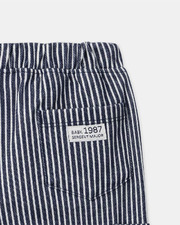 Striped trousers with drawstring Navy blue colour  Sergent Major