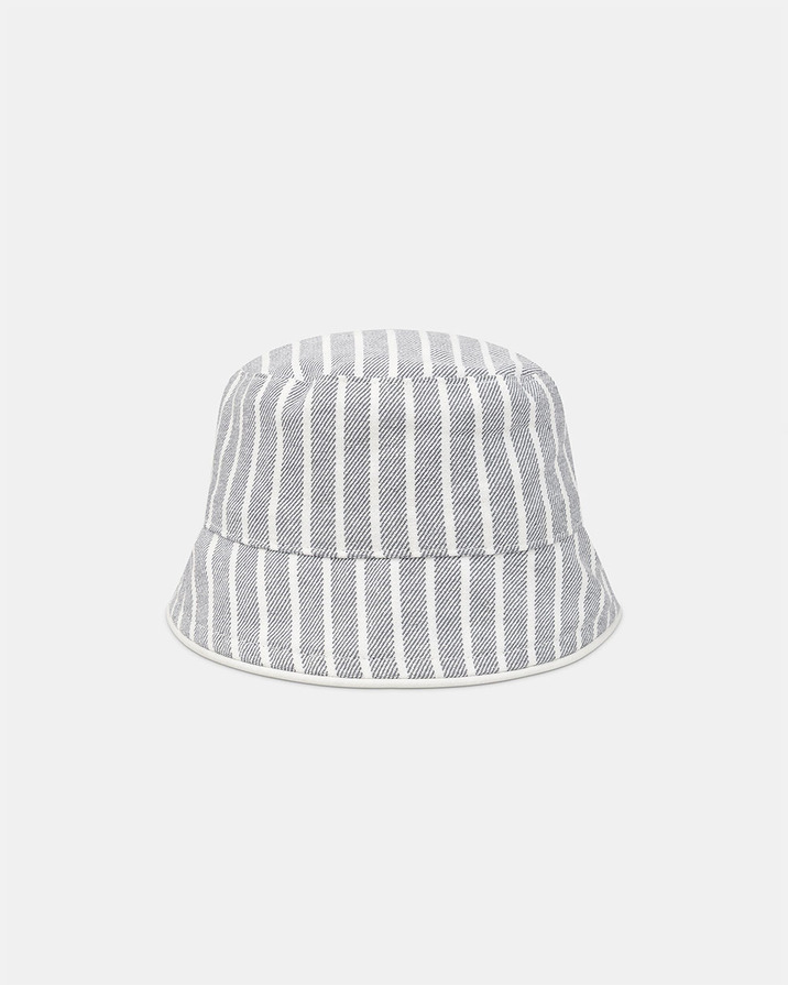 Striped hat with zebra patch Grey colour  Sergent Major