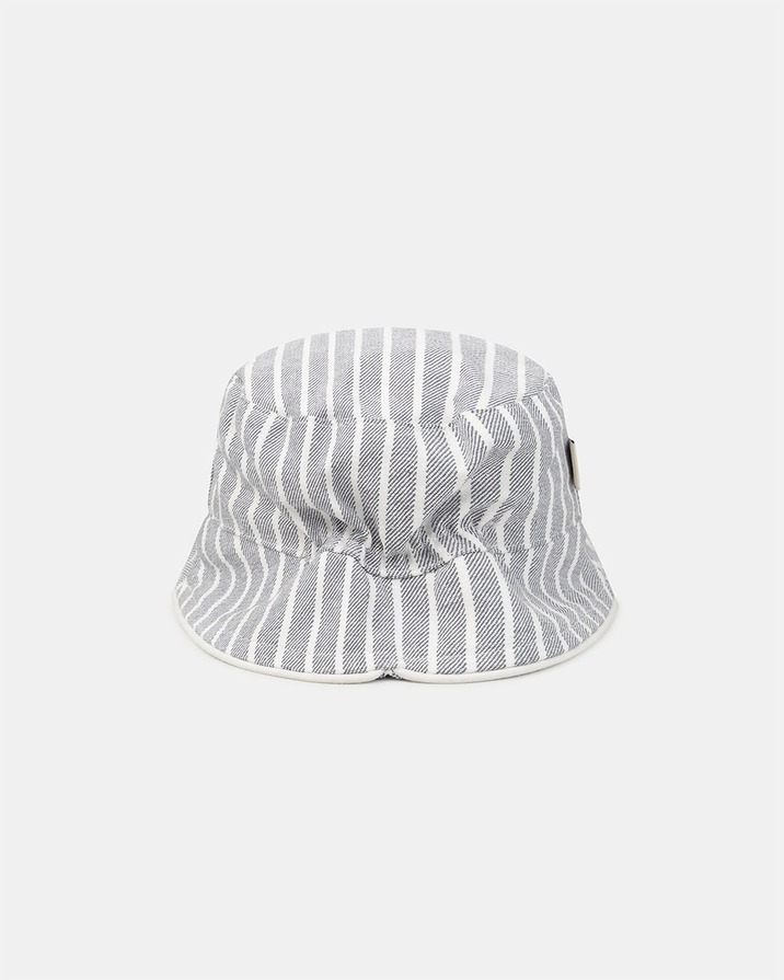 Striped hat with zebra patch Grey colour  Sergent Major