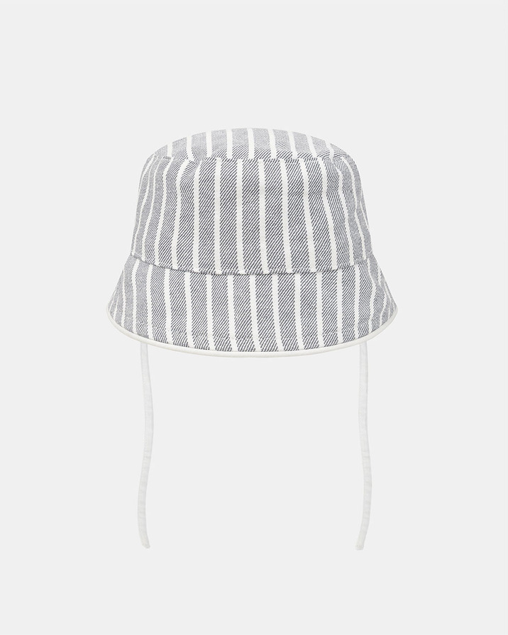 Striped hat with zebra patch Grey colour  Sergent Major