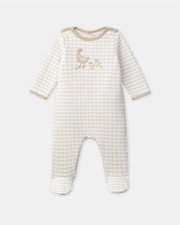 Goose embroidered onesie Beige colour  Sergent Major