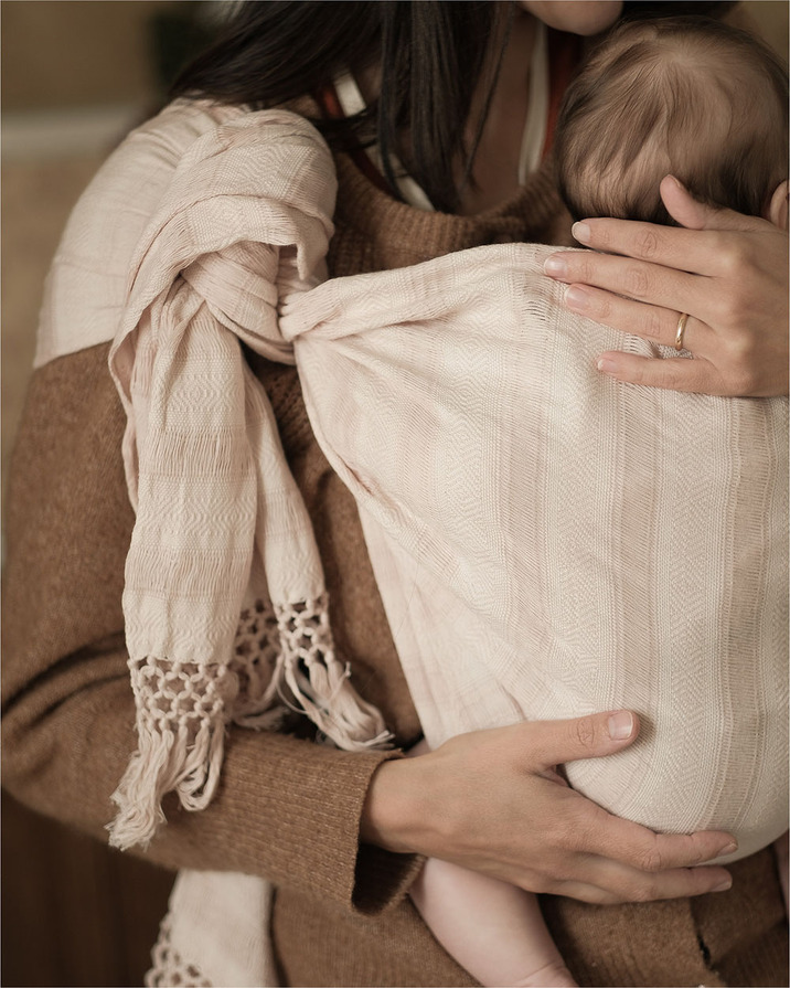 Shawl Rebozo Powder pink colour  Ilado