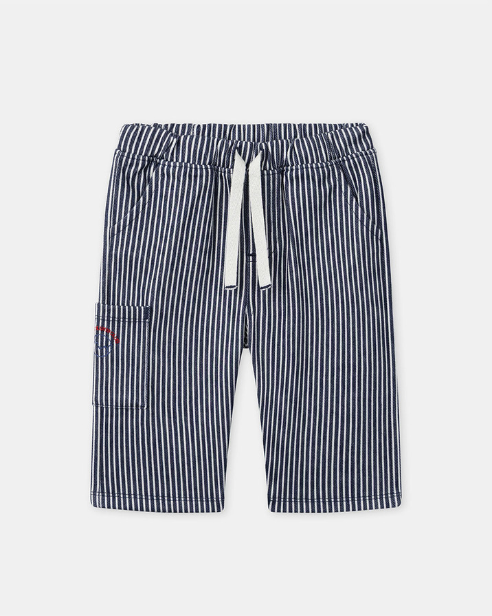 Striped trousers with drawstring Navy blue colour  Sergent Major