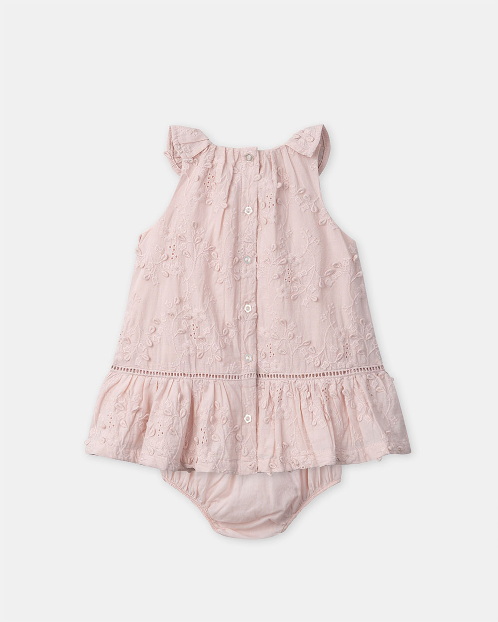 Floral embroidered dress Pink colour  Sergent Major