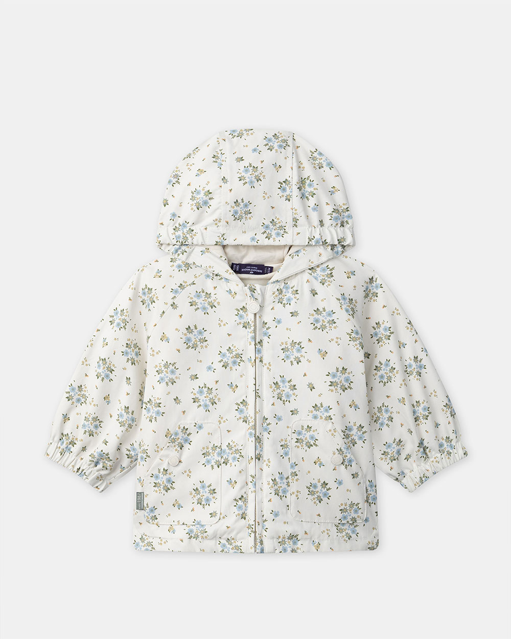 3-in-1 raincoat with floral print Ecru colour  Sergent Major