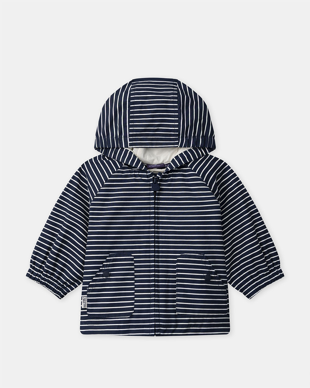 3-in-1 raincoat with stripes Navy blue colour  Sergent Major