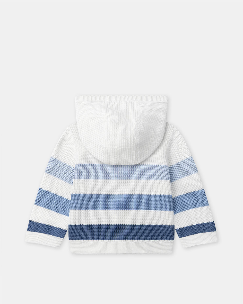 Hooded cardigan with stripes Blue colour  Sergent Major