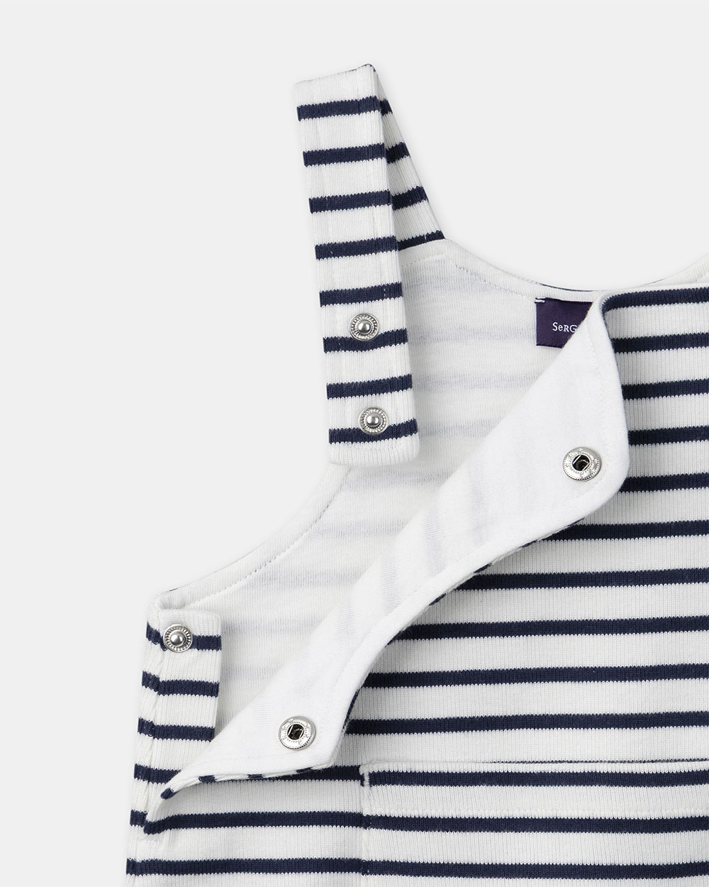 Striped dungarees Navy blue colour  Sergent Major