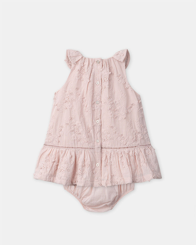 Floral embroidered dress Pink colour  Sergent Major
