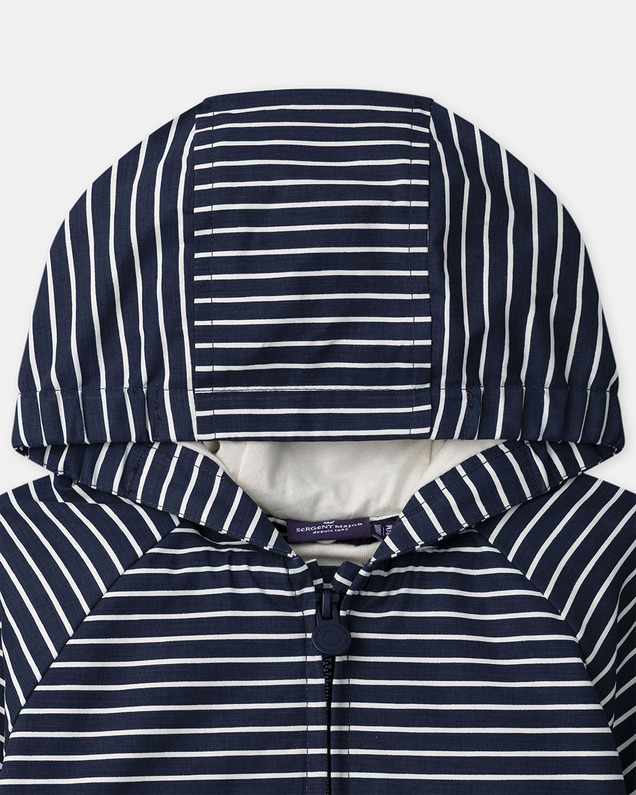 3-in-1 raincoat with stripes Navy blue colour  Sergent Major