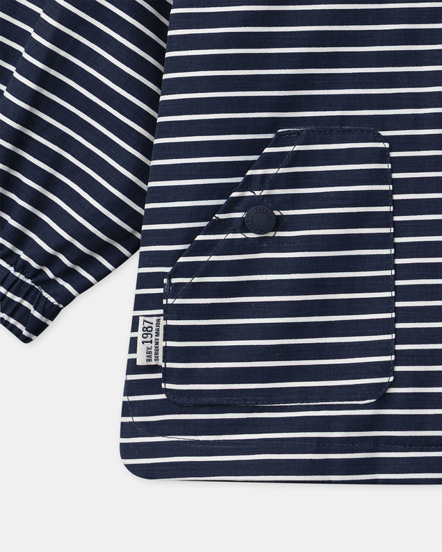 3-in-1 raincoat with stripes Navy blue colour  Sergent Major