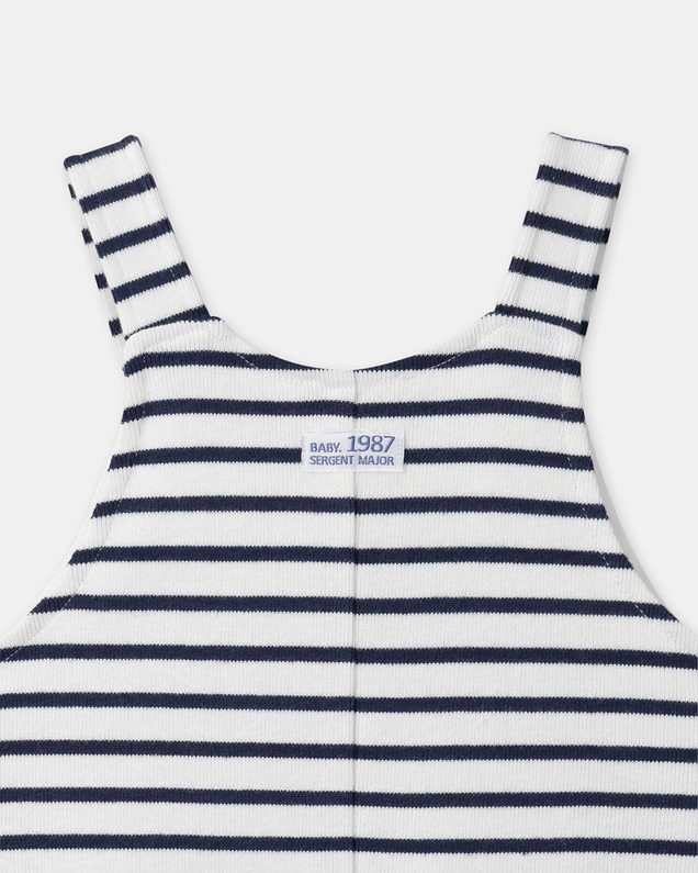 Striped dungarees Navy blue colour  Sergent Major