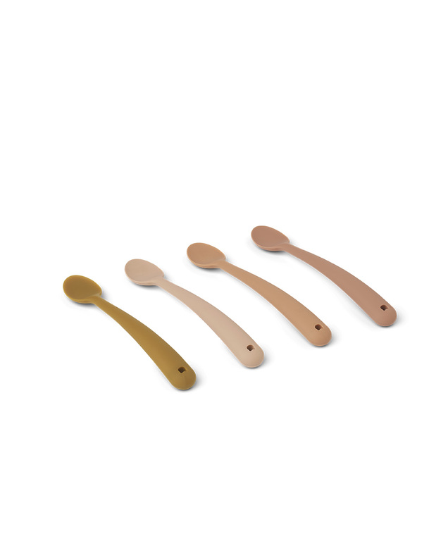 Set of 4 Siv spoons Tuscany pink multi mix colour  Liewood