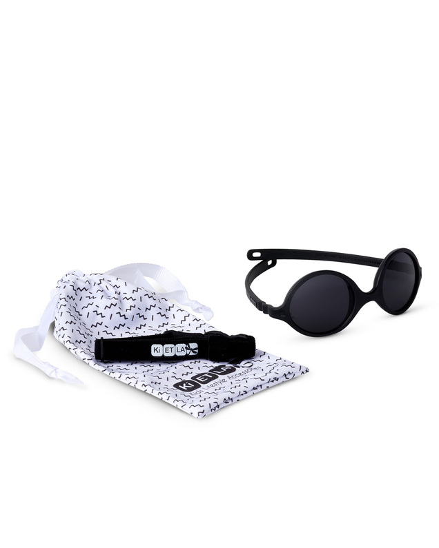 Diabola baby sunglasses 0-1 year Black colour  Ki Et La