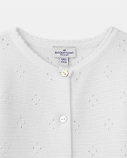 Openwork knit cardigan Ecru colour  Sergent Major
