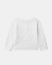 Openwork knit cardigan Ecru colour  Sergent Major