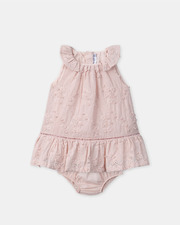 Floral embroidered dress Pink colour  Sergent Major