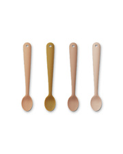 Set of 4 Siv spoons Tuscany pink multi mix colour  Liewood