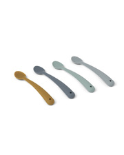 Set of 4 Siv spoons Blue multi mix colour  Liewood