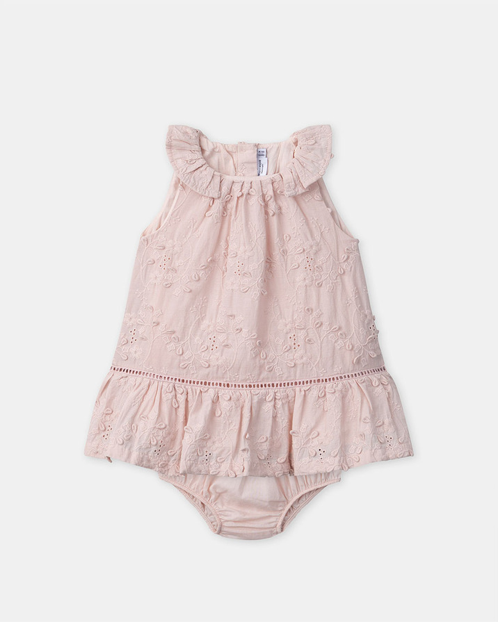 Floral embroidered dress Pink colour  Sergent Major