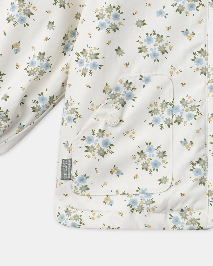 3-in-1 raincoat with floral print Ecru colour  Sergent Major