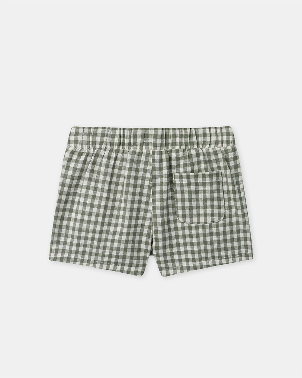 Gingham tank top and shorts set Dark green/ivory colour  Sergent Major