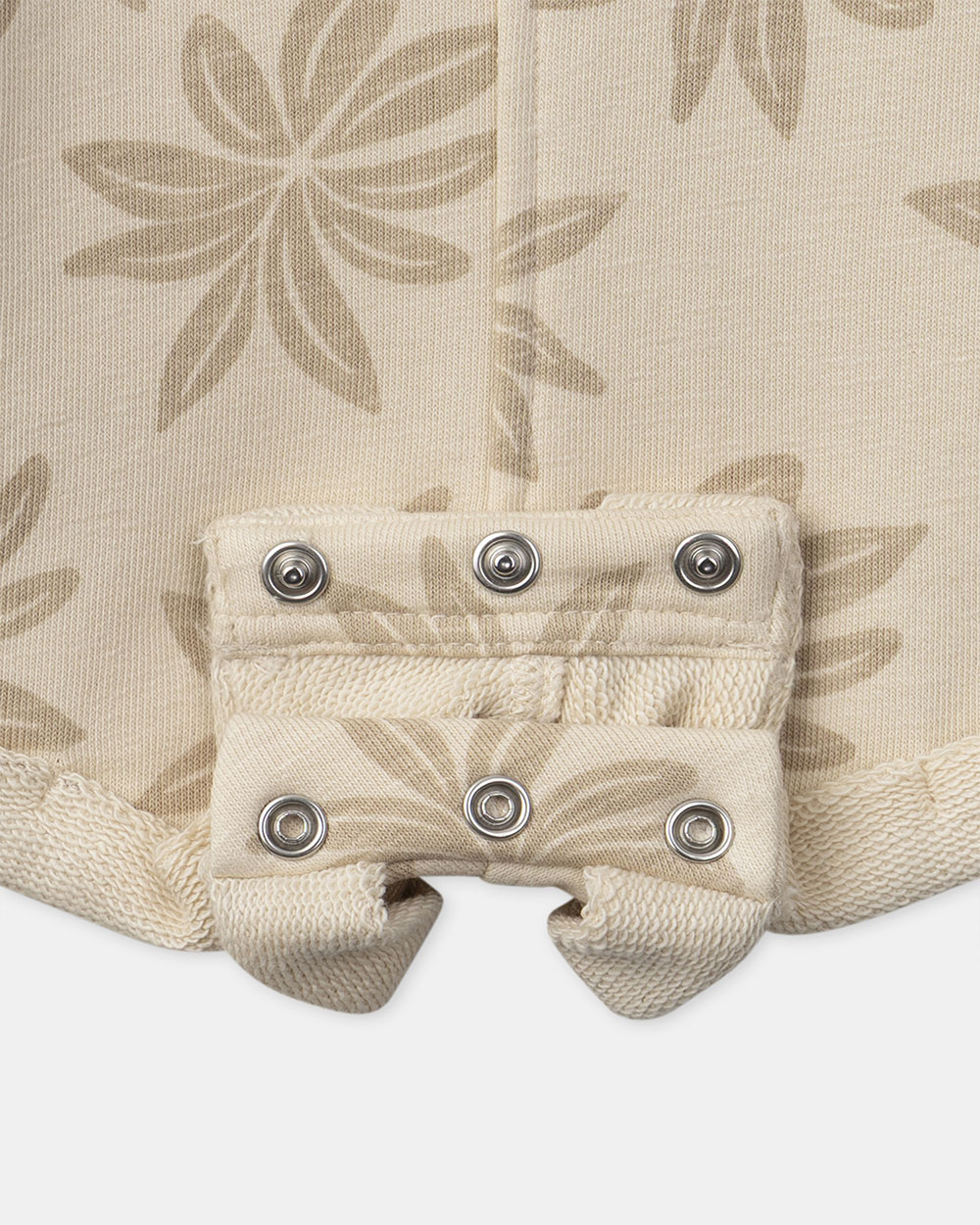 Palm tree print short overalls Beige colour  Sergent Major