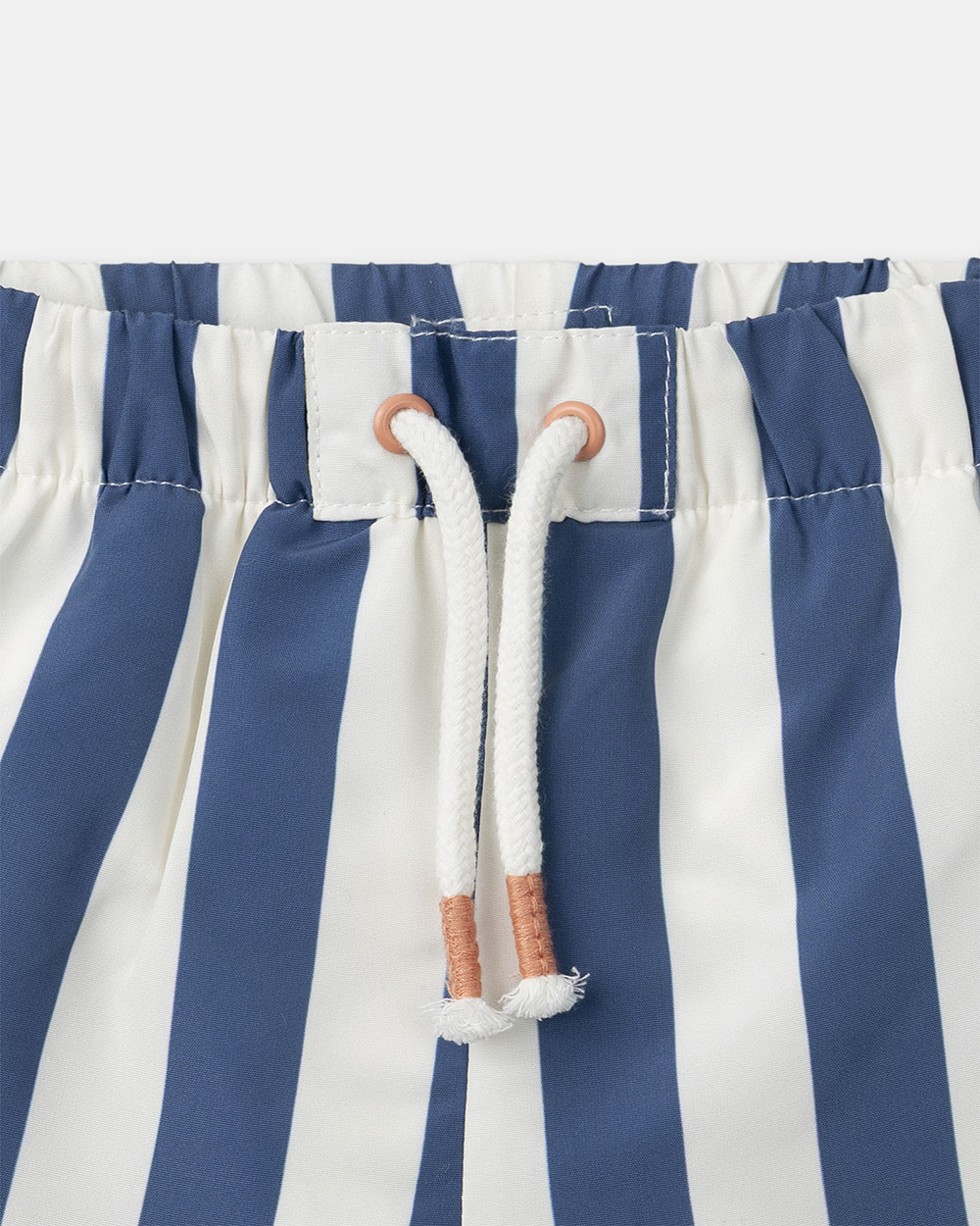 Striped swim shorts with nappy Blue colour  Sergent Major