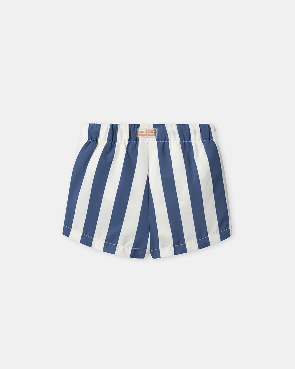 Striped swim shorts with nappy Blue colour  Sergent Major
