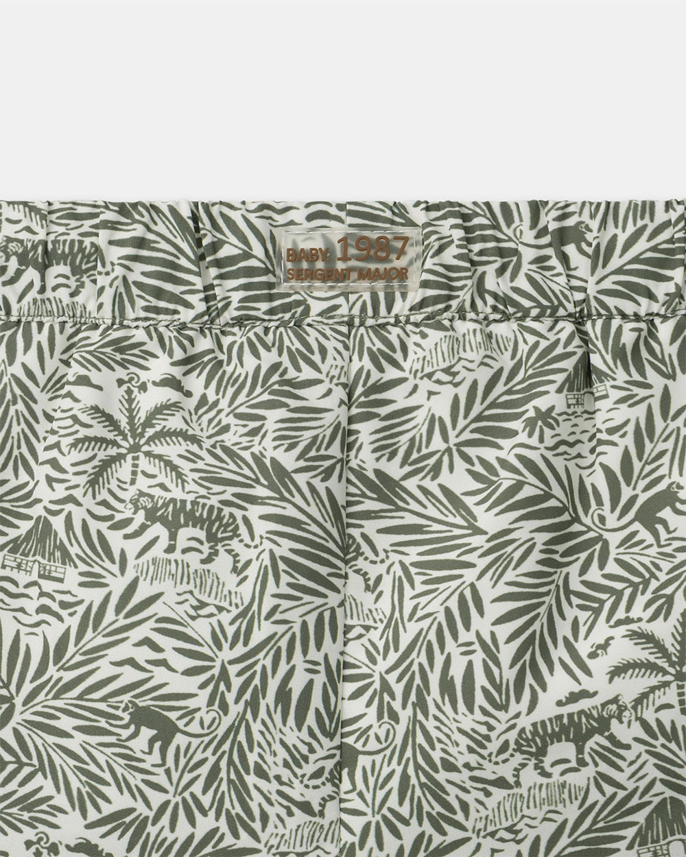 Jungle print swim shorts with lining Khaki colour  Sergent Major
