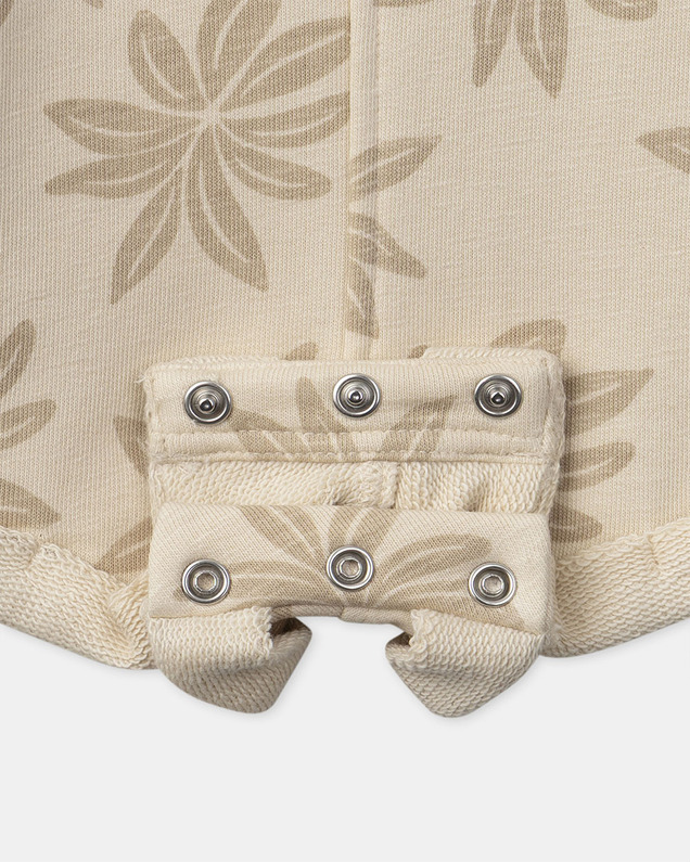 Palm tree print short overalls Beige colour  Sergent Major