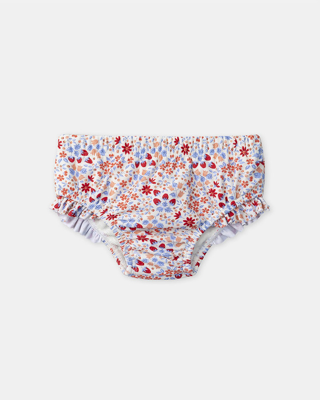 Strawberry and flower-print swim cover-up Red colour  Sergent Major