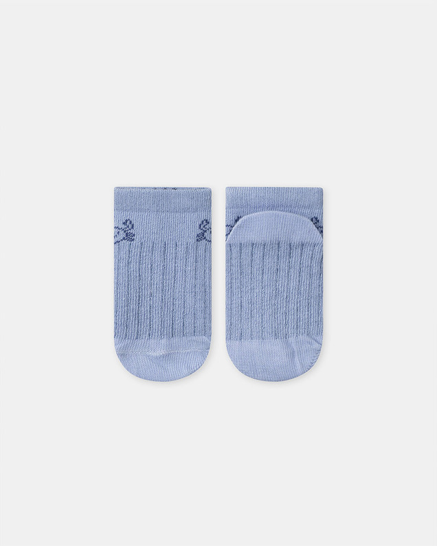 Crab jacquard ankle socks Pastel blue colour  Sergent Major