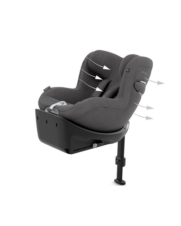 Sirona Ti car seat Mirage Grey Plus colour Cybex