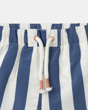 Striped swim shorts with nappy Blue colour  Sergent Major