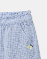 Double-layer cotton gauze shorts Sky blue colour  Sergent Major
