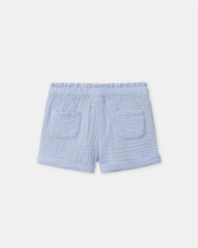 Double-layer cotton gauze shorts Sky blue colour  Sergent Major