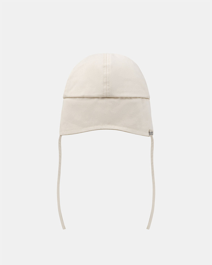 Bear-print neck-covering cap Beige colour  Sergent Major