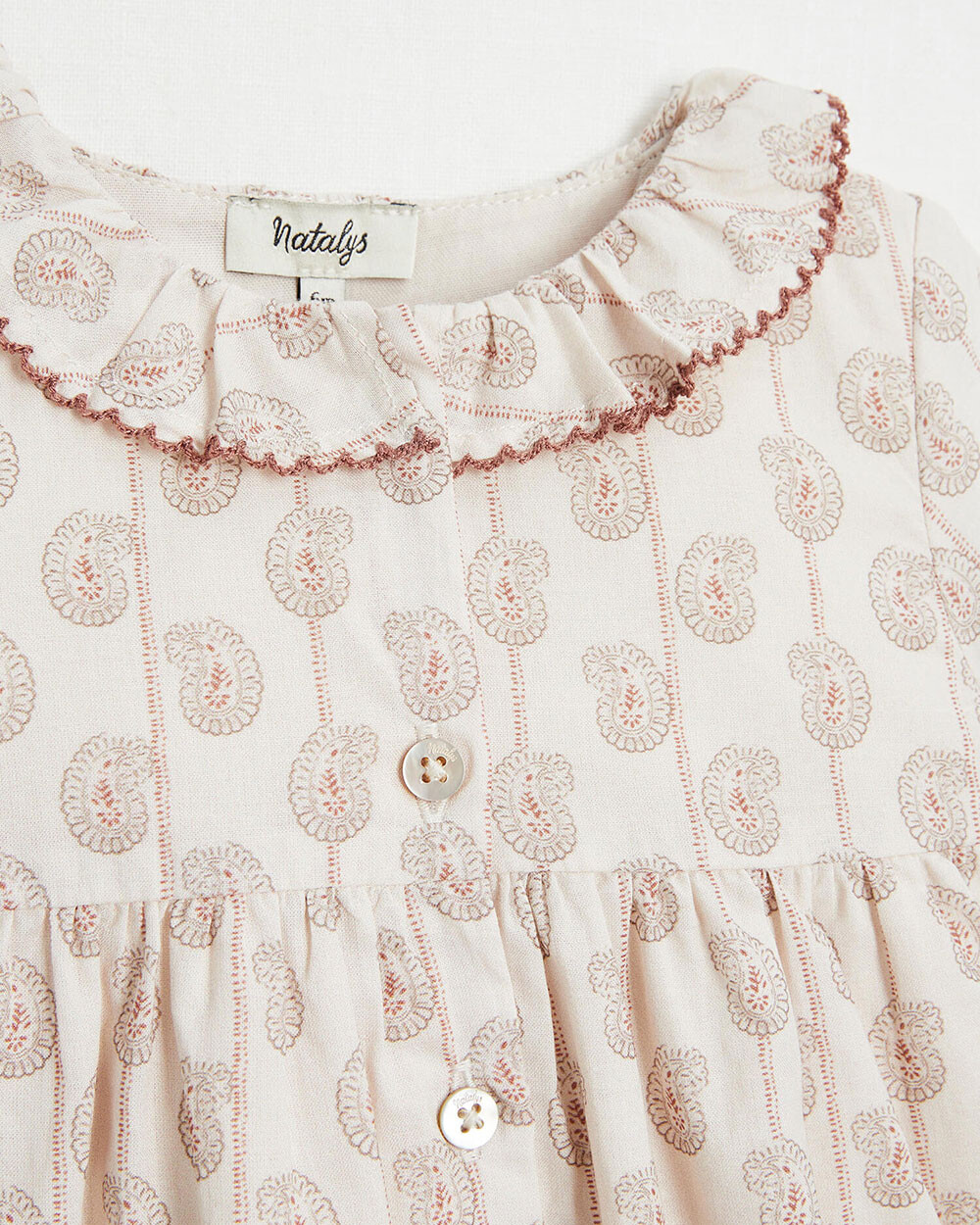 Long-sleeved dress Indian print  Natalys
