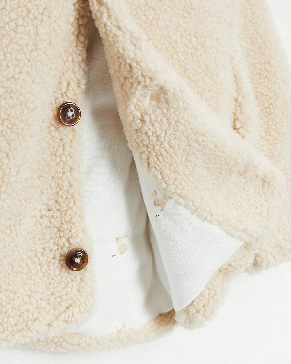 Faux fur jacket Natural colour  Natalys