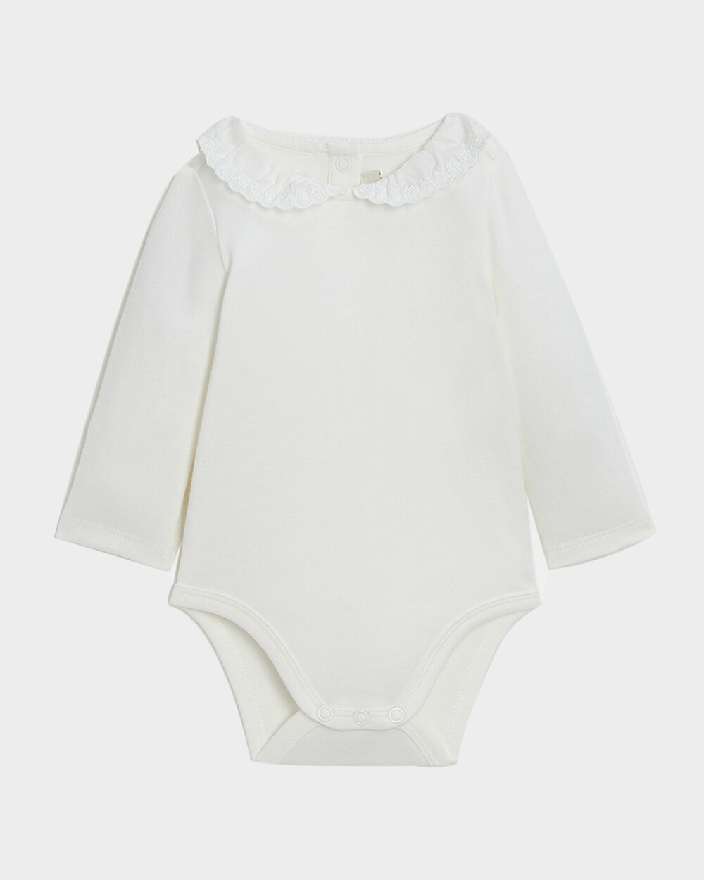 Claudine collar bodysuit Off-white colour  Natalys