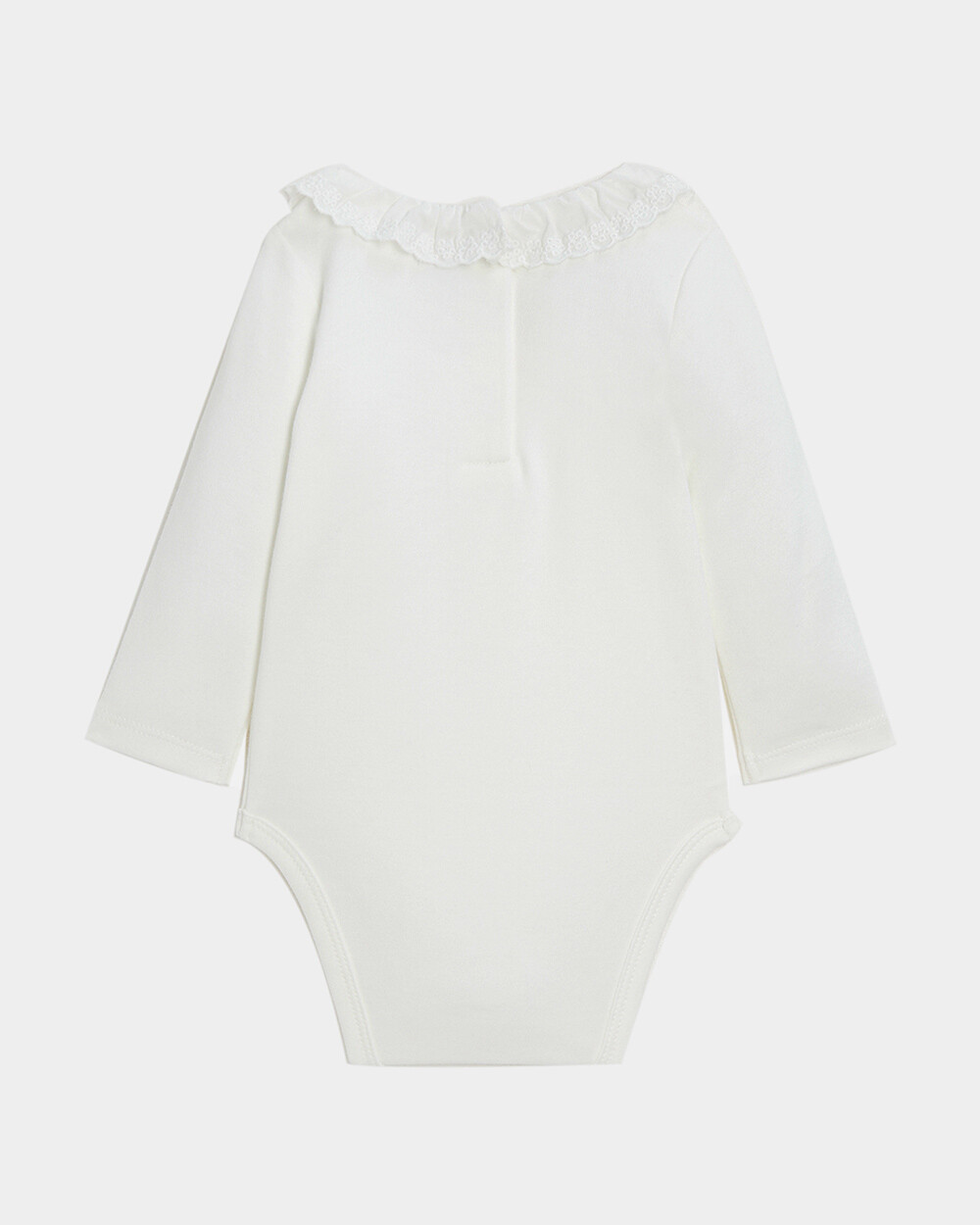 Claudine collar bodysuit Off-white colour  Natalys