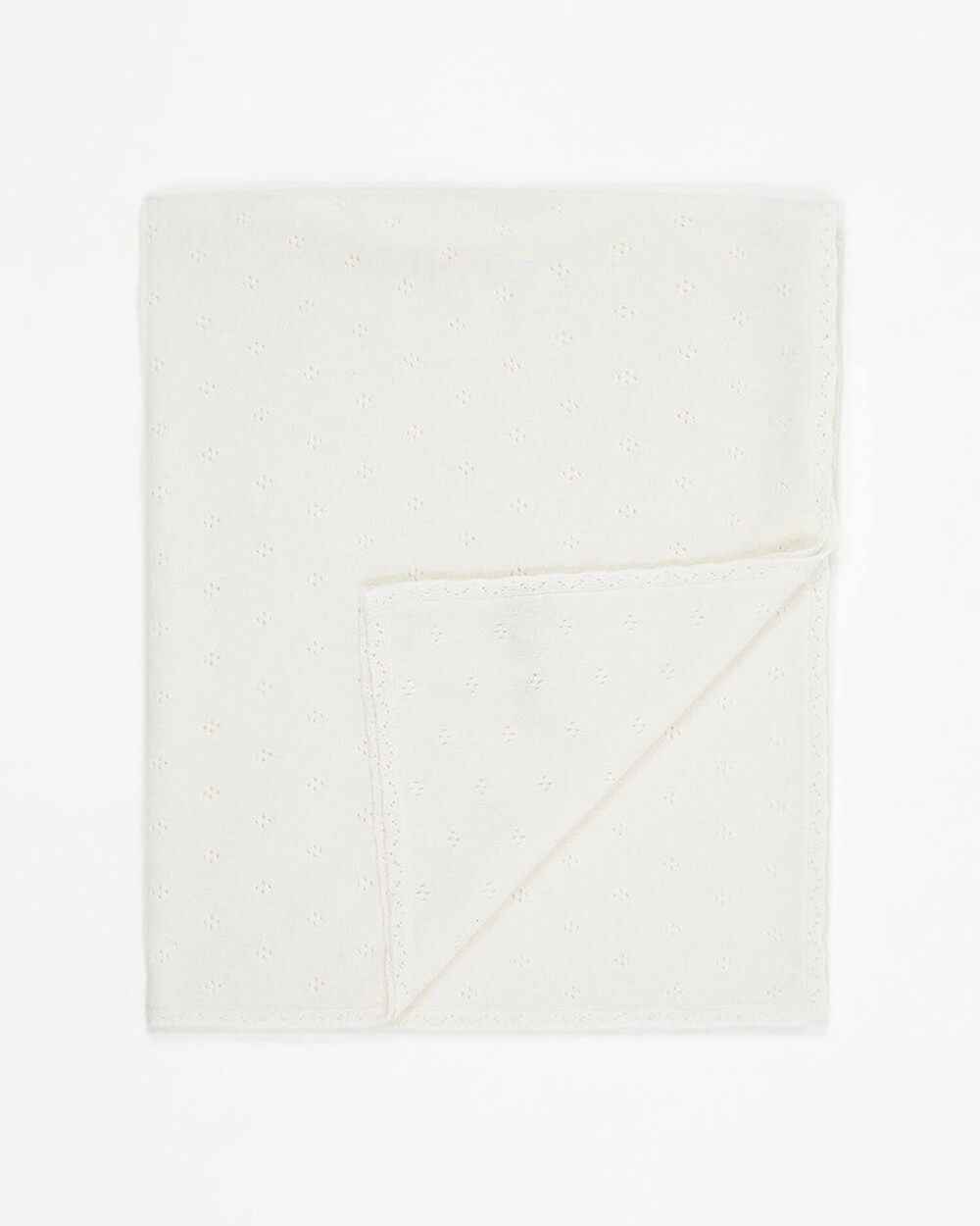 Openwork cashmere blanket Off-white colour  Natalys